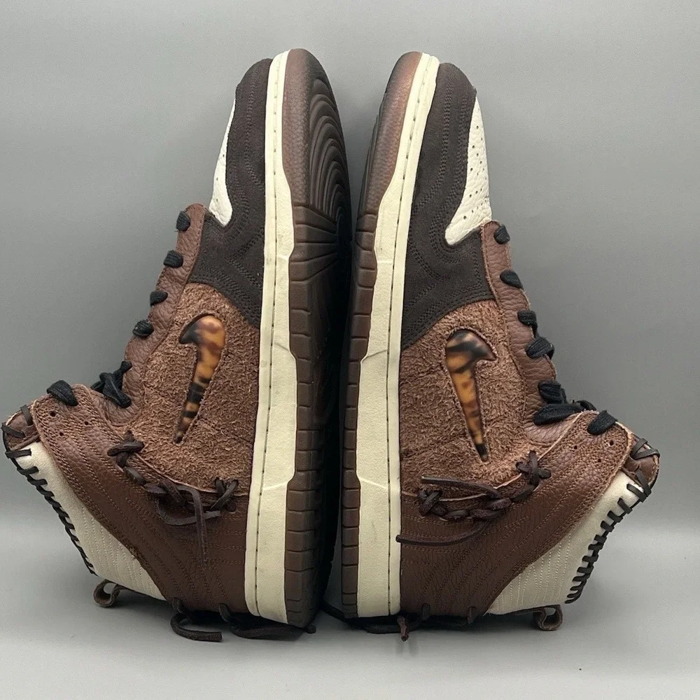 2020 Nike Dunk High Bodega Legend Fauna Brown Retro Shoes - Men's Size 10 USED